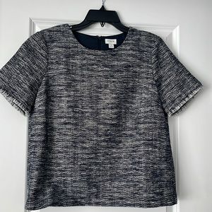J. Crew Tweed Top